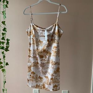 Urban Outfitters Printed Mini Slip Dress